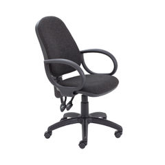 View more details about First Charcoal High Back Fixed Arms Operators Office Chair