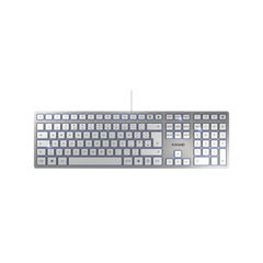 View more details about CHERRY KC6000 Silver Slim Ultra Flat Wired Keyboard