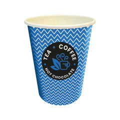 View more details about 12oz Blue Hot Drink Cup (Pack of 50)