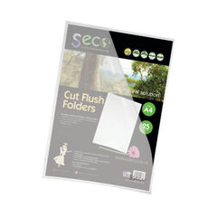 View more details about Stewart Superior Seco A4 Clear CutFlush Folders (Pack of 25)