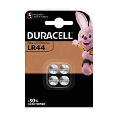 View more details about Duracell LR44 Alkaline Button Batteries (Pack of 4)