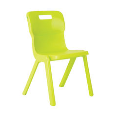 View more details about Titan 310mm Lime One Piece Chair (Pack of 10)