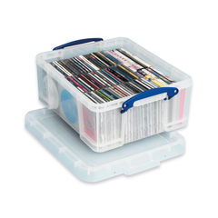 View more details about Really Useful 18 Litre Clear Plastic Storage Box