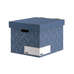 View more details about Bankers Box Blue Decor Storage Box (Pack of 5)