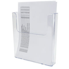 View more details about Deflect-o Flat-Back Literature Holder Clear