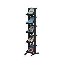 View more details about Fast Paper 5 Shelf Mobile Literature Display