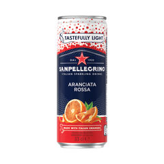 View more details about San Pellegrino Aranciata Rossa Orange/Blood Orange 330ml Can (Pack of 24)