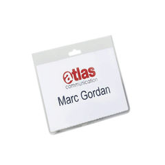 View more details about Durable 60 x 90mm Security Name Badge (Pack of 20)