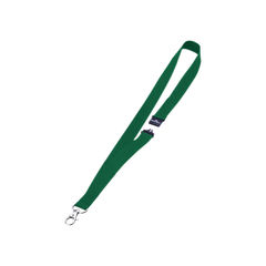 View more details about Durable 20mm Green Textile Badge Lanyards (Pack of 10)