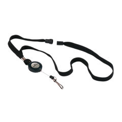 View more details about Durable Black Textile 440mm Lanyard (Pack of 10)