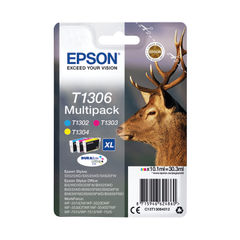 View more details about Epson T1306 CMY Extra High Yield Ink Multipack - C13T13064012