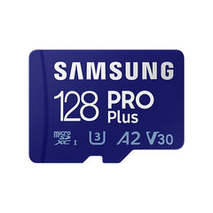 View more details about Samsung PRO Plus Memory Card MicroSDXC UHS-I Class 10 128GB Blue