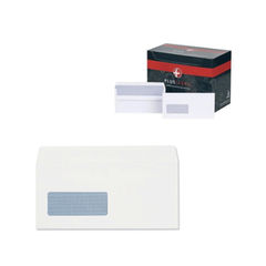 View more details about Plus Fabric DL Envelopes Window Self Seal White (Pack of 500)