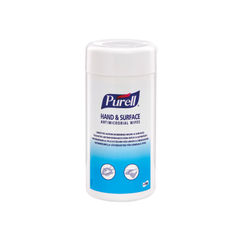 View more details about Purell Hand/Surface Antimicrobial Wipes Tub (Pack of 100)