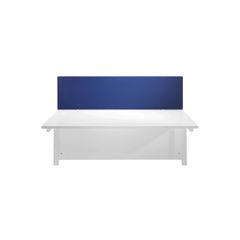 View more details about Jemini W1600 x H400mm Blue Straight Mounted Desk Screen