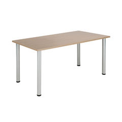 View more details about Jemini 1200x800mm Grey Oak Rectangular Meeting Table