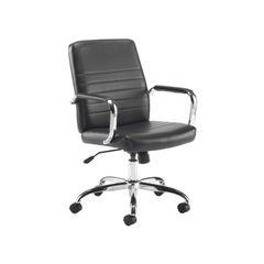 View more details about Jemini Amalfi Black Leather Look Office Meeting Chair