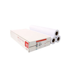 View more details about Canon Uncoated White Inkjet Paper 90gsm 914mm x 50m (Pack of 3)