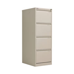 View more details about Bisley H1321mm Goose Grey 4 Drawer Flush Fronted Filing Cabinet