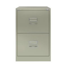 View more details about Bisley H710mm Goose Grey 2-Drawer Steel Filing Cabinet Foolscap