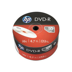 View more details about HP DVD-R 16X 4.7GB Wrap (Pack of 50)