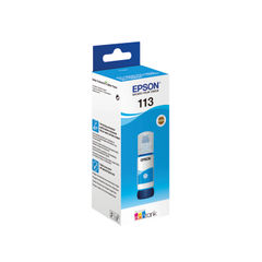 View more details about Epson 113 Ecotank Cyan Ink Bottle - C13T06B240