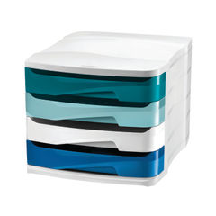 View more details about Riviera by CEP 4 Drawer Desktop Unit Multicoloured