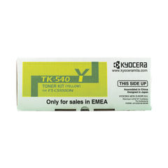 View more details about Kyocera TK-540Y Yellow Toner Cartridge - 1T02HLAEU0