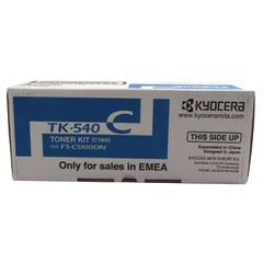 View more details about Kyocera TK-540C Cyan Toner Cartridge - 1T02HLCEU0