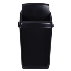 View more details about 2Work Swing Top Bin 50 Litre Capacity Black