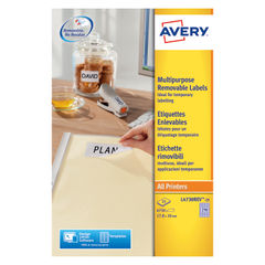 View more details about Avery Removable White Mini Laser Labels (Pack of 6750)