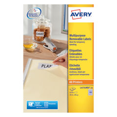 View more details about Avery Removable Mini White Labels (Pack of 4725)