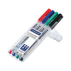 View more details about Staedtler Assorted Lumocolor Non-Permanent Pens (Pack of 4)