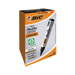 View more details about BIC Marking 2000 Black Bullet Permanent Markers - (Pack of 12)