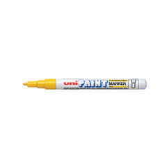 View more details about Uni-Ball PX-21 Yellow Fine Paint Marker (Pack of 12)