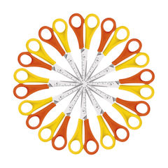 View more details about Westcott Yellow and Orange Left-handed Scissors (Pack of 12)