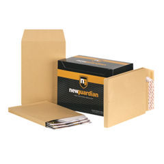 View more details about New Guardian C4 Manilla Gusset Pocket Envelopes (Pack of 100)