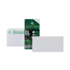 View more details about Basildon Bond DL White Plain Wallet Envelopes (Pack of 100)