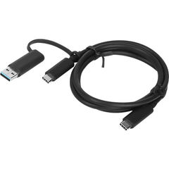 View more details about Lenovo 4X90U90618 USB cable 1m USB 3.2 Gen 1 (3.1 Gen 1) USB A/USB C USB C Black