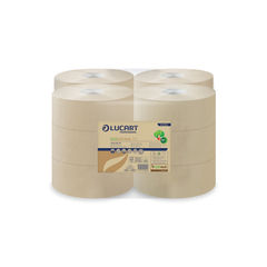 View more details about Lucart EcoNatural 150 Mini Jumbo Toilet Roll (Pack of 12)