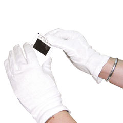 View more details about Large White Knitted Cotton Gloves (Pack of 10)