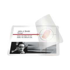 View more details about Pelltech 54 x 86mm Self-Laminating Cards (Pack of 100)