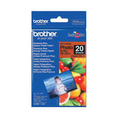 View more details about Brother Gloss Photo Paper 4 x 6 Inch (Pack of 20)