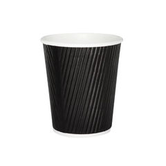 View more details about 25cl Black Ripple Cups, Pack of 500