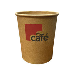 View more details about Mycafe Kraft 12Oz Single Wall Hot Cups (Pack of 50)