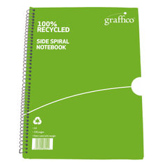 View more details about Graffico Recycled Wirebound Notebook 100 Pages A4 (Pack of 10)