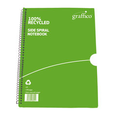 View more details about Graffico A5 Recycled Spiral Bound Notebook (Pack of 10)