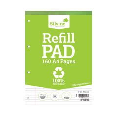 View more details about Silvine Everday A4 Ruled Recycled Refill Pad (Pack of 6)
