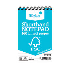 View more details about Silvine Shorthand Spiral Notepads (Pack of 10)