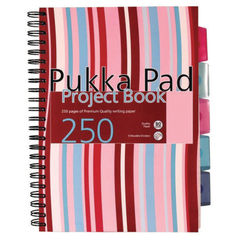 View more details about Pukka Pad Wirebound A4 Hardback Notebook Blue/Pink (Pack of 3)